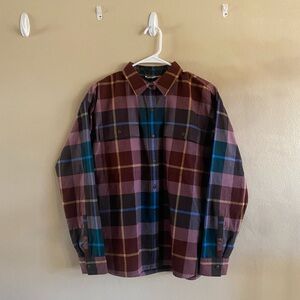 Multicolor Plaid Flannel Shirt